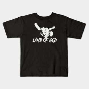 lamb of god ll horn sign Kids T-Shirt